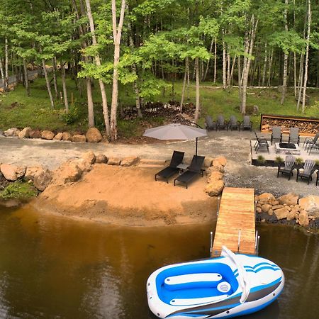 Kallm-Mont-Tremblant Chalet With Hot Tub, Pond & Beach On Private 7Acre Estate Lac Superieur Exterior photo